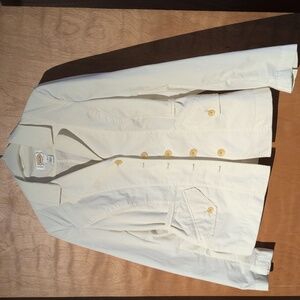 White Button-Down Jacket